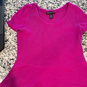 INC International Concepts Women’s Scoop Neck Ribbed Peplum Top - XL